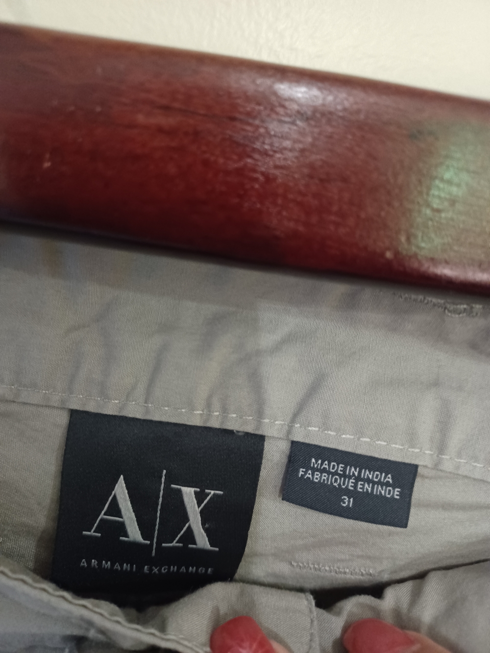 Armani Exchange Men’s Light Khaki Cargo Pants with Utility Pockets - Picture 2 of 11
